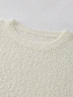 Lune | Cropped Cable Knit Sweater