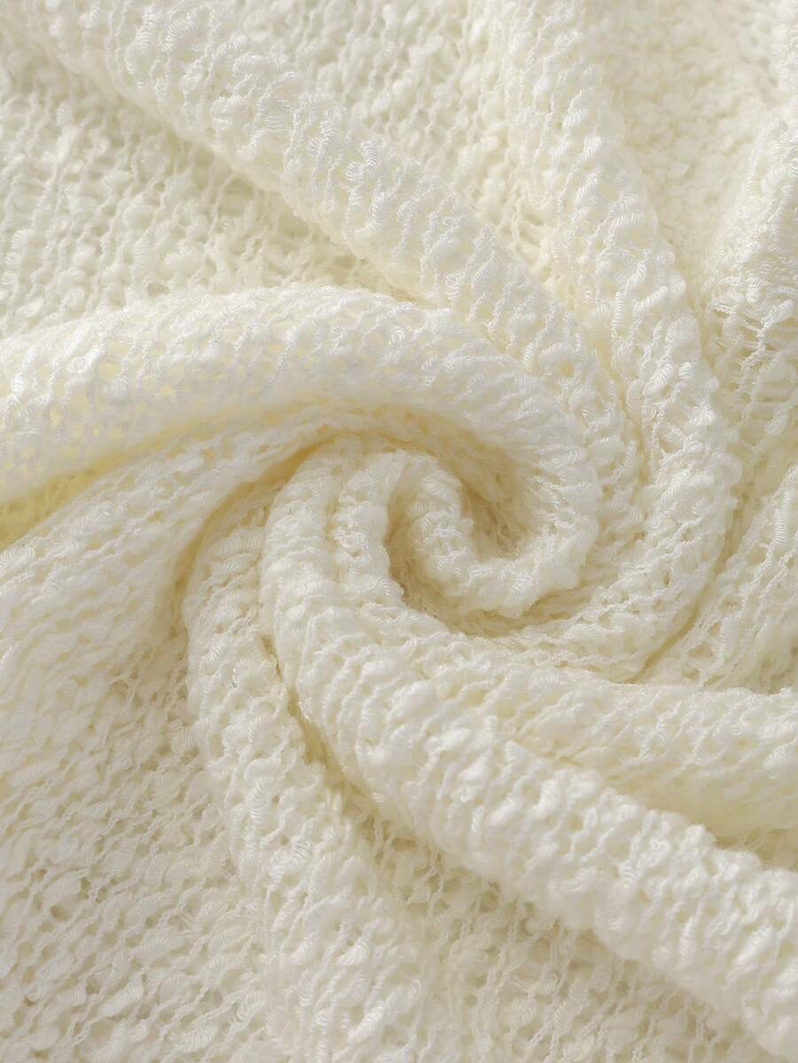 Lune | Cropped Cable Knit Sweater