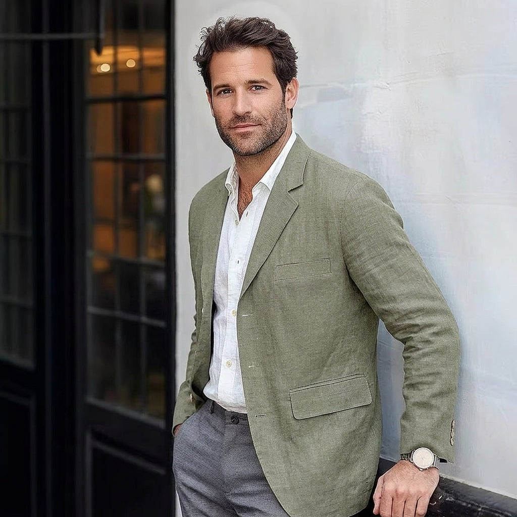 Men's Linen Blazer, product photo 6