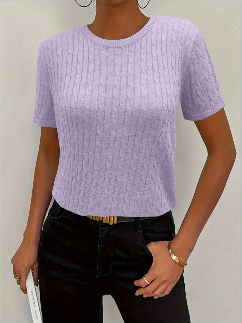 Klara | Ribbed Twist Detail Top