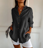 Sonia | Cotton Linen Button Shirt