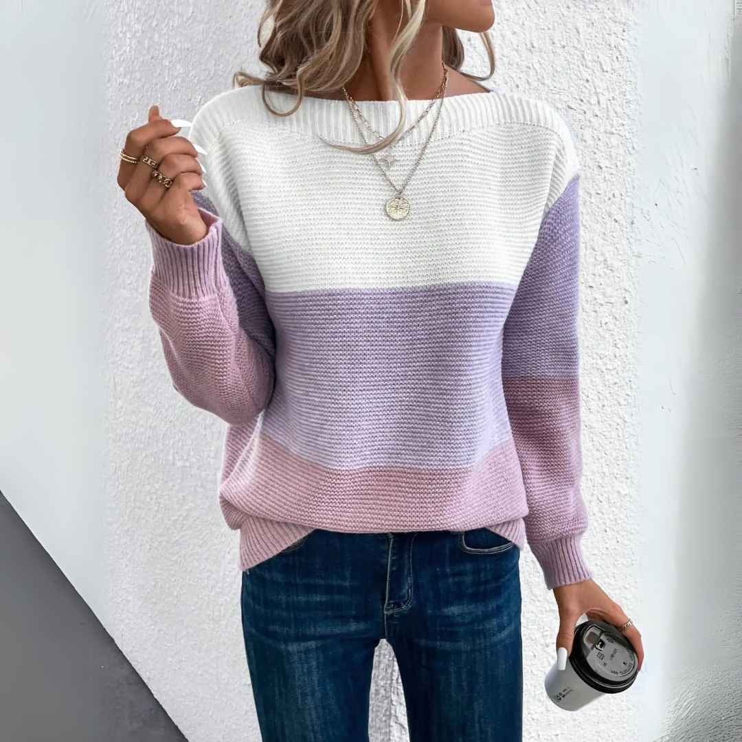 Calia | Patchwork Knit Sweater