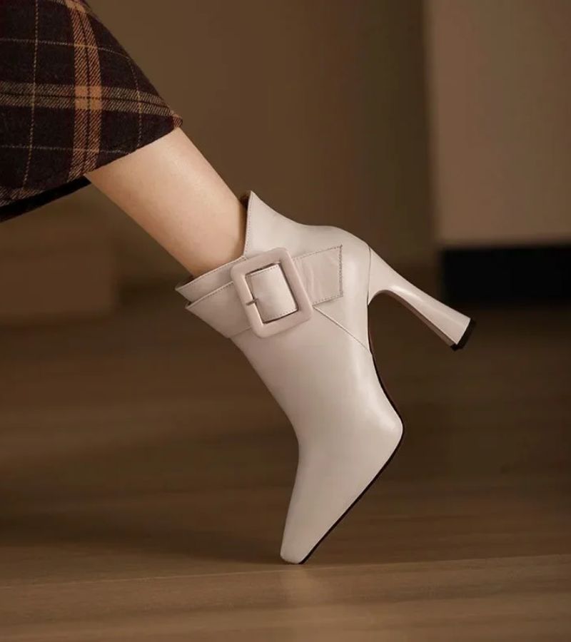 Aurora | Buckle Heel Ankle Boots