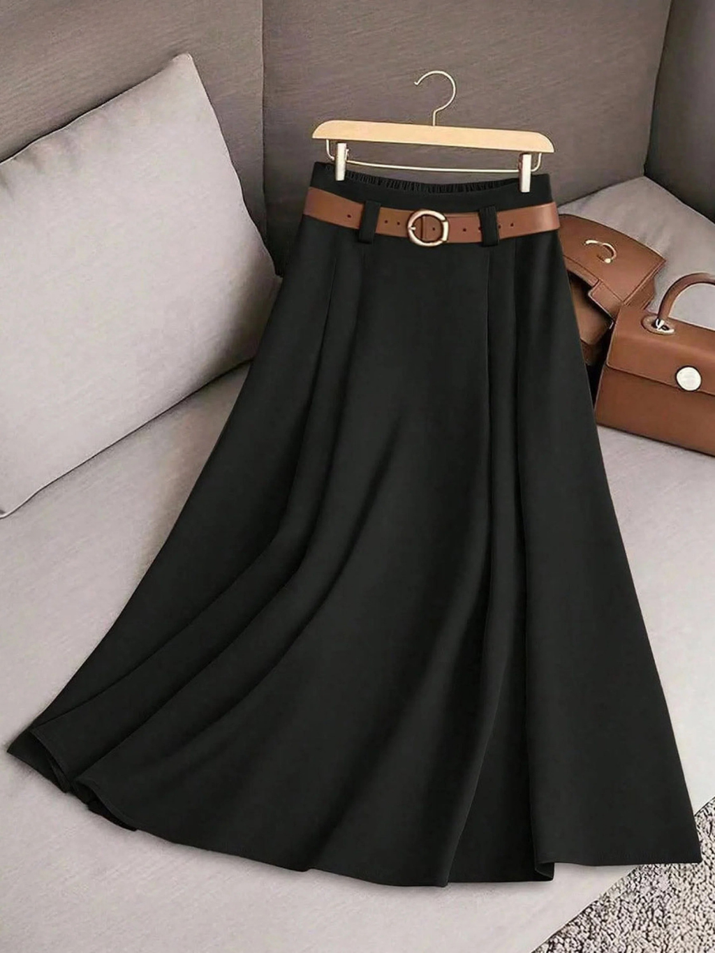 Virelle | High-Waist A-Line Skirt