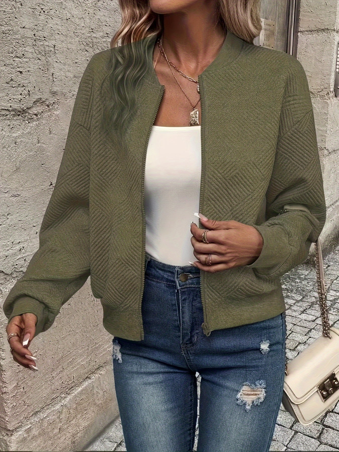 Eira | Casual Zip-Up Cardigan Jacket