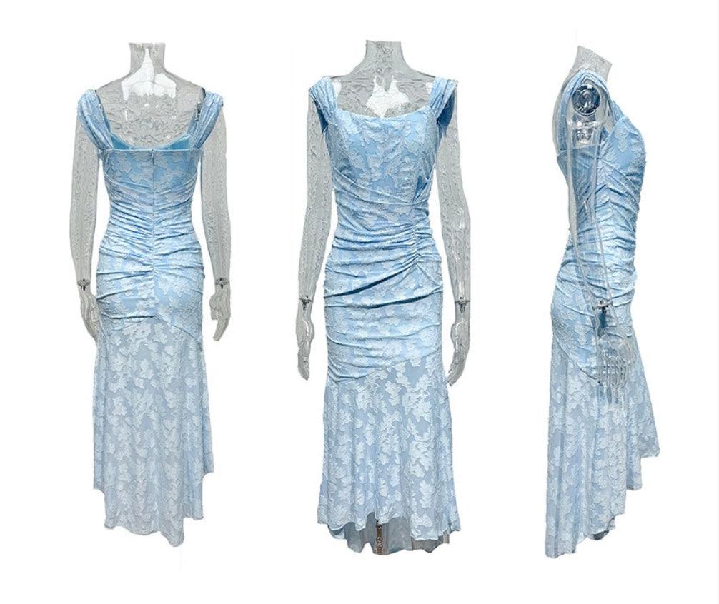 Celeste | Floral Sculpted Maxi Dress