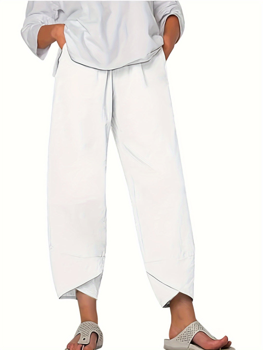 Cameron | Casual Elastic Waist Ankle Pants