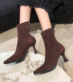 Fulvia | Leather Mid-Heel Ankle Boots