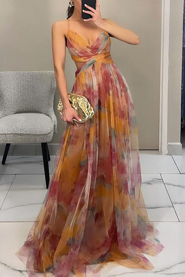 Renee | Floral Print Maxi Dress