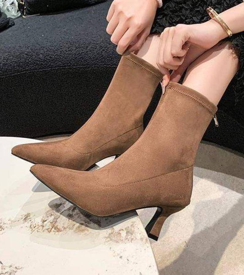 Fulvia | Leather Mid-Heel Ankle Boots