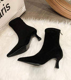 Fulvia | Leather Mid-Heel Ankle Boots