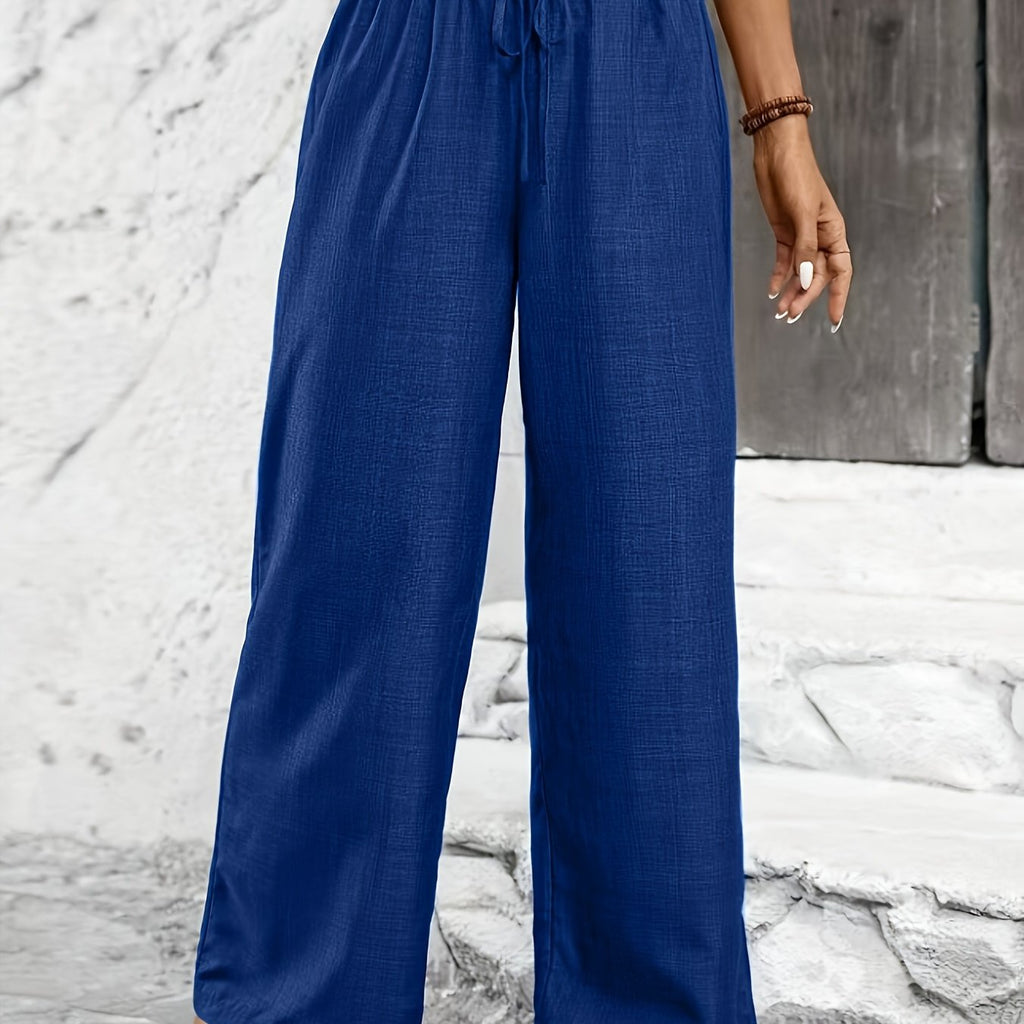 Avery | Twisted Waist Straight-Leg Pants