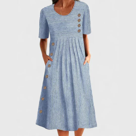 Linéa | Striped Midi Dress