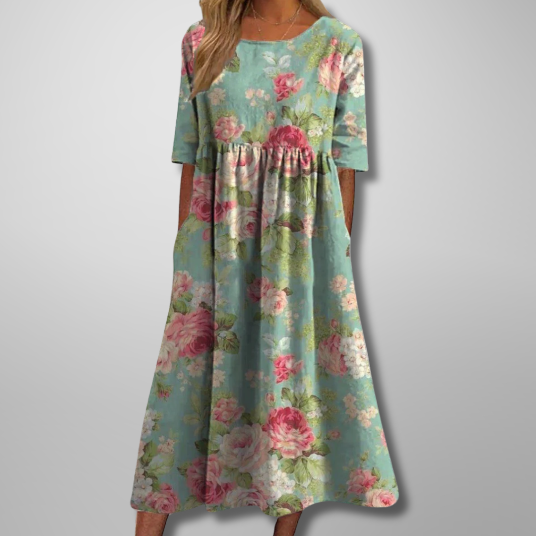Maxine | Relaxed Floral Midi Dress