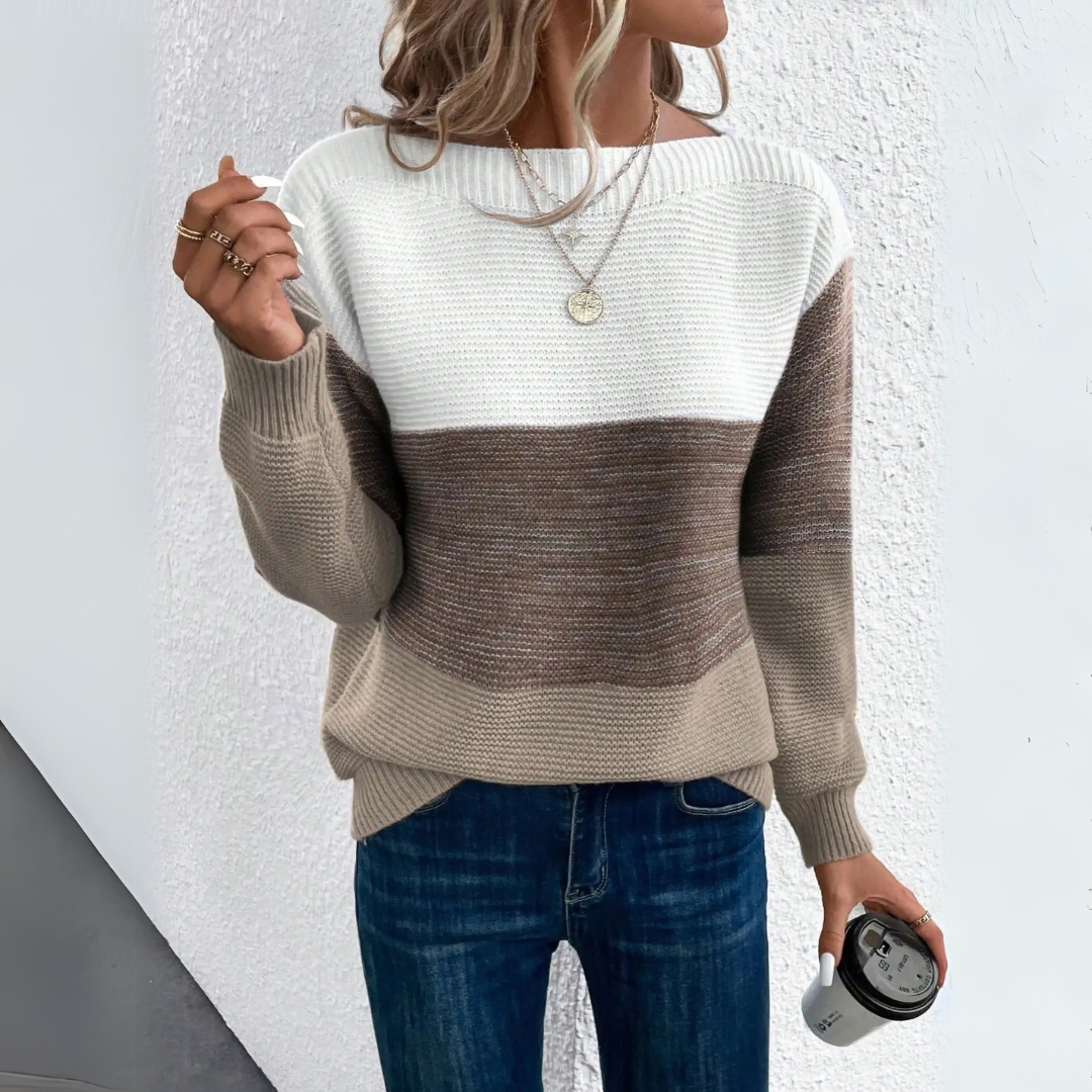 Calia | Patchwork Knit Sweater