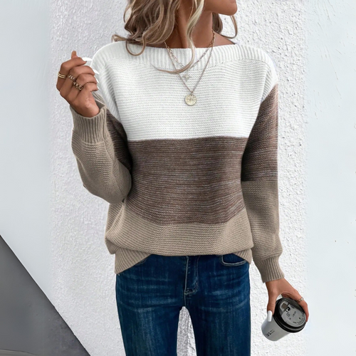 Calia | Patchwork Knit Sweater