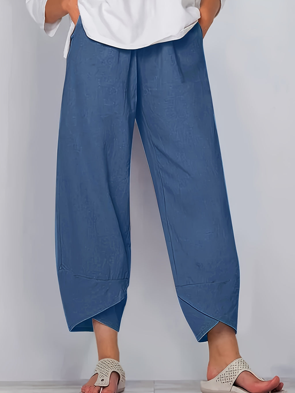 Cameron | Casual Elastic Waist Ankle Pants