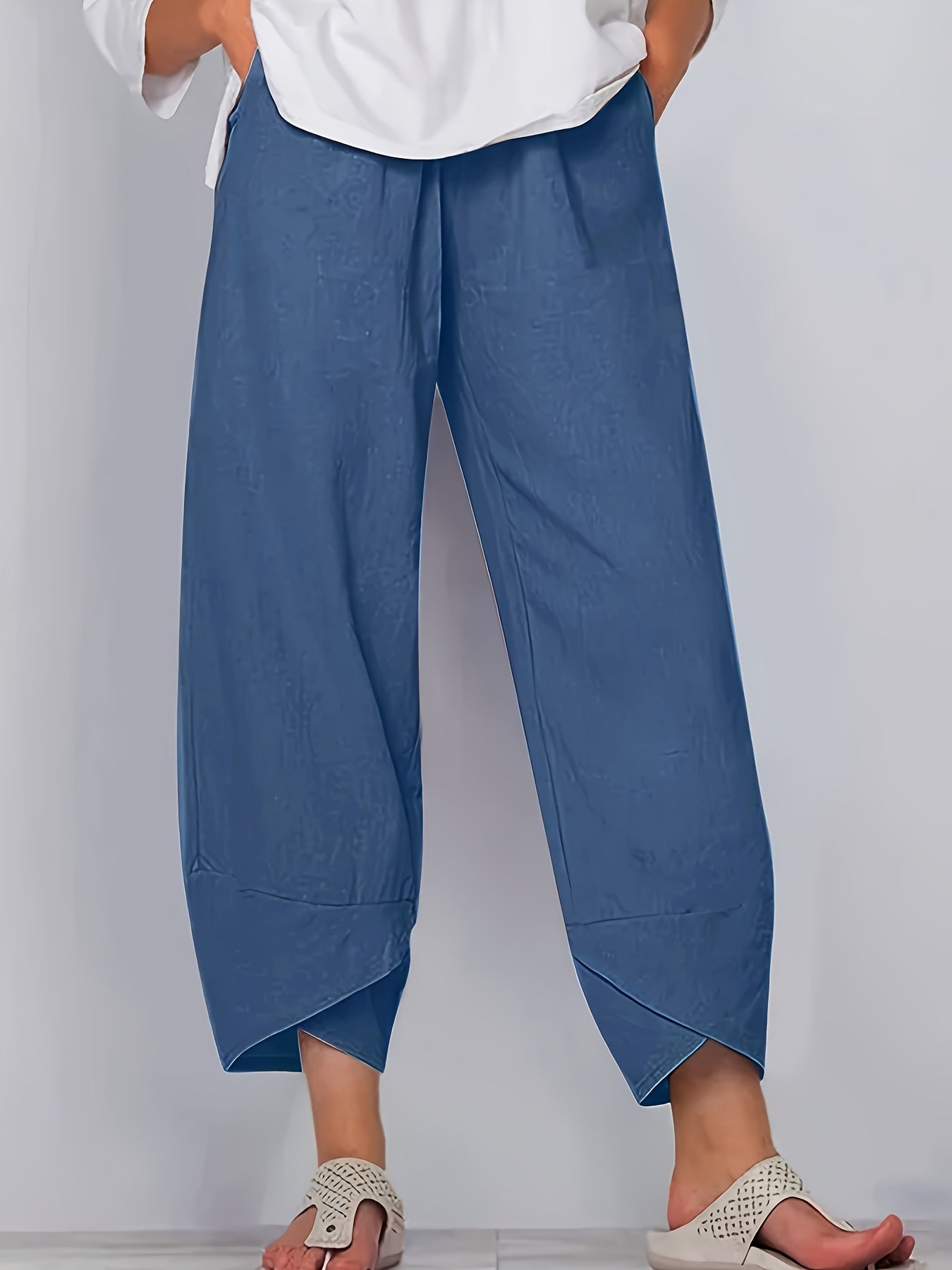 Cameron | Casual Elastic Waist Ankle Pants