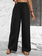 Avery | Twisted Waist Straight-Leg Pants