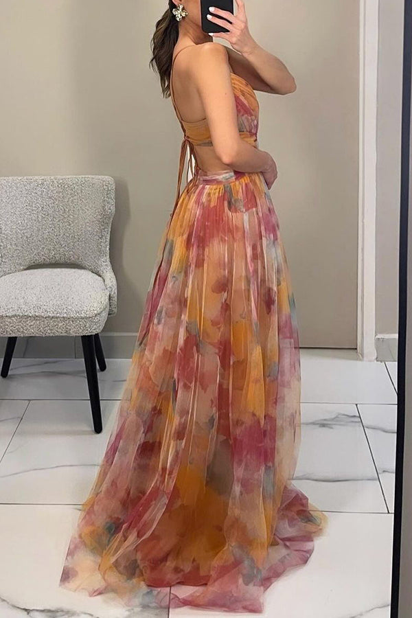 Renee | Floral Print Maxi Dress