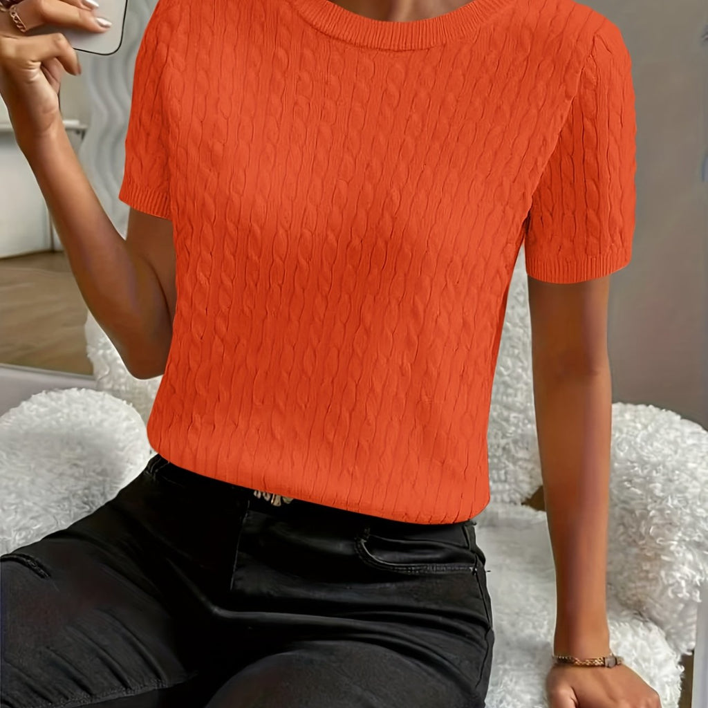 Klara | Ribbed Twist Detail Top