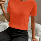 Klara | Ribbed Twist Detail Top