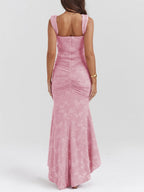 Celeste | Floral Sculpted Maxi Dress
