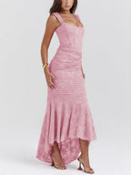 Celeste | Floral Sculpted Maxi Dress