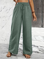 Avery | Twisted Waist Straight-Leg Pants