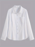Lina | Open-Front Cotton Shirt
