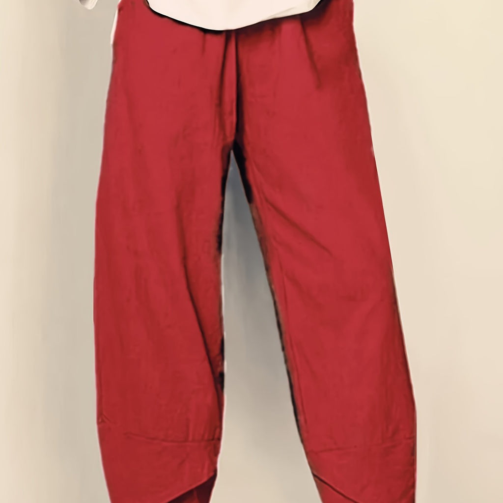 Cameron | Casual Elastic Waist Ankle Pants