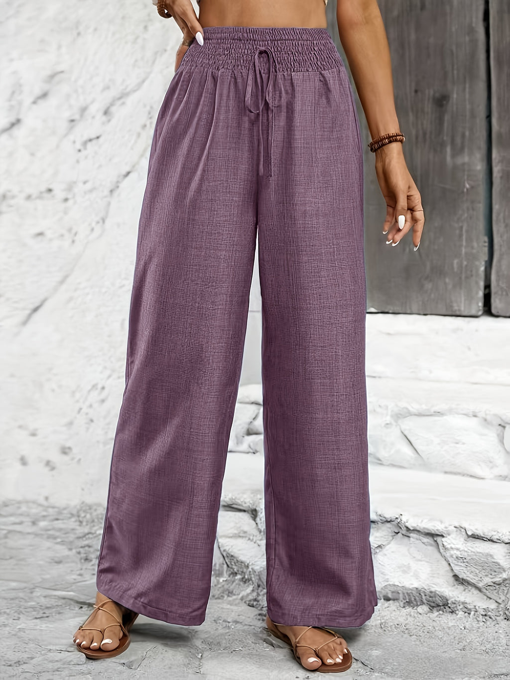 Avery | Twisted Waist Straight-Leg Pants