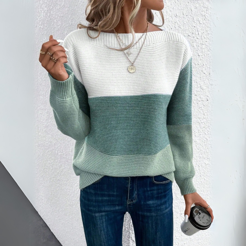 Calia | Patchwork Knit Sweater
