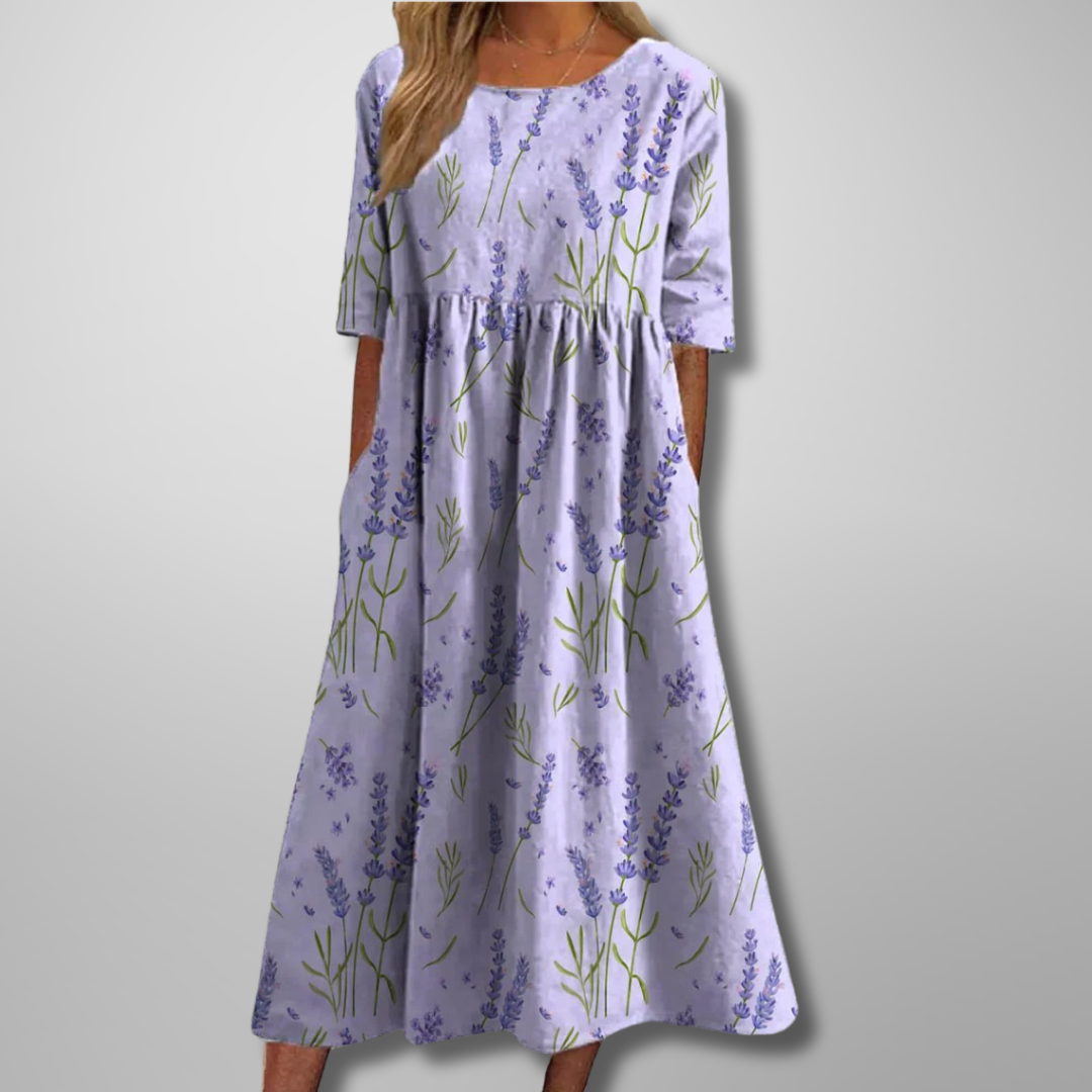 Maxine | Relaxed Floral Midi Dress