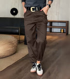 Mathilda | High-Waist Striped Straight-Leg Pants