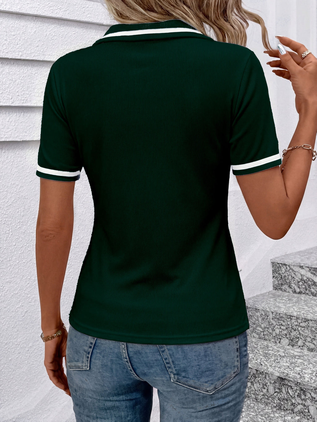 Brooke | Short-Sleeve Polo Top