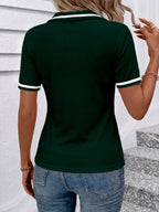 Brooke | Short-Sleeve Polo Top