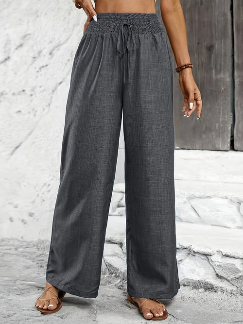 Avery | Twisted Waist Straight-Leg Pants