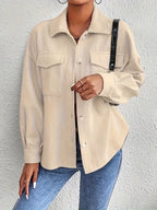 Nadia | Casual Striped Pocket Jacket