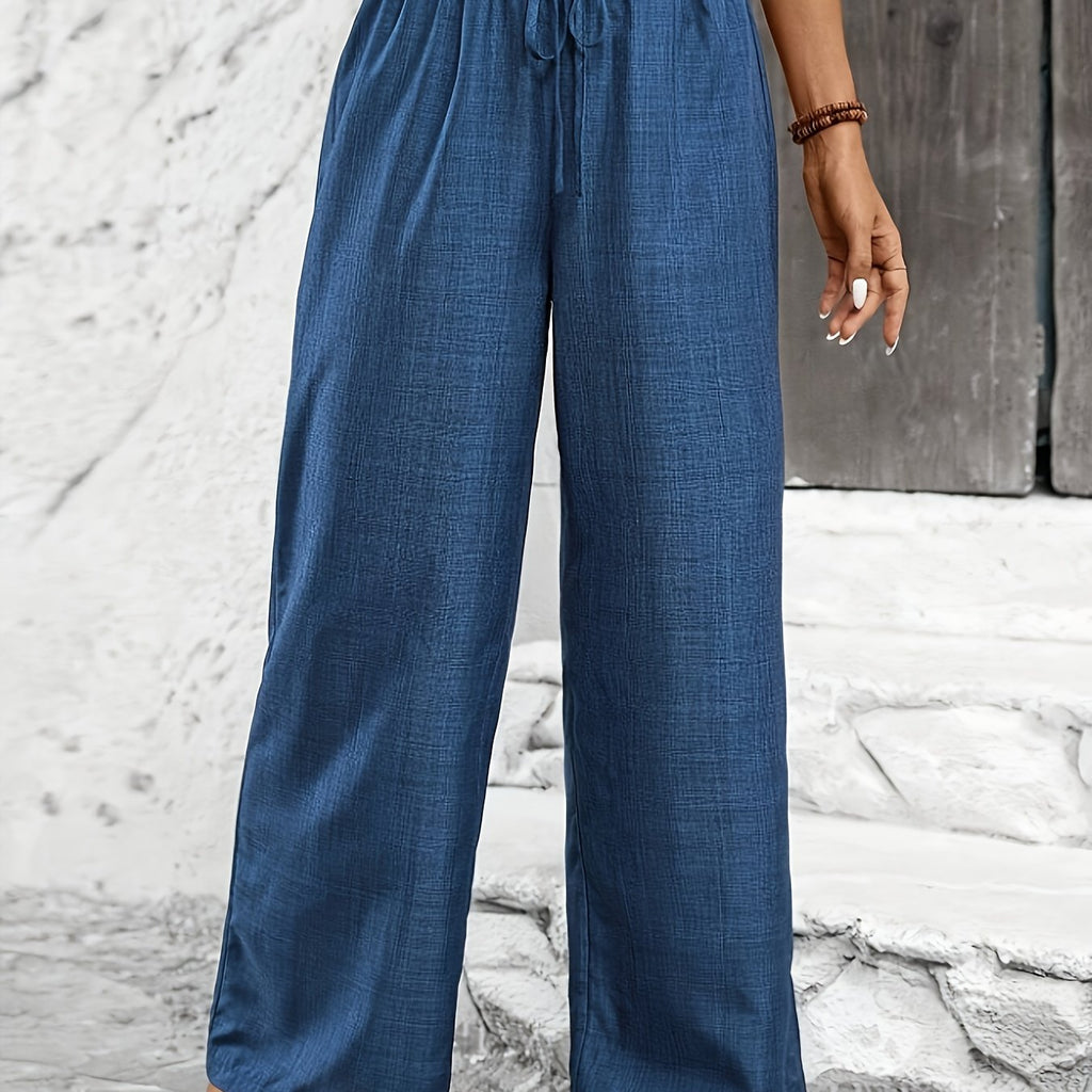 Avery | Twisted Waist Straight-Leg Pants