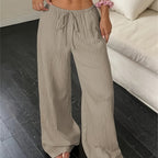 Kiora | Relaxed Straight-Leg Khaki Pants