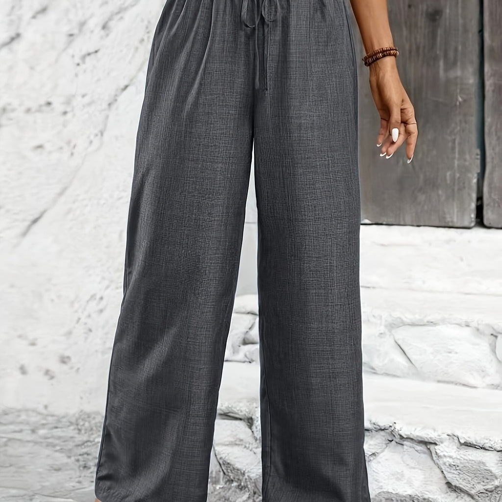 Avery | Twisted Waist Straight-Leg Pants
