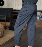 Mathilda | High-Waist Striped Straight-Leg Pants