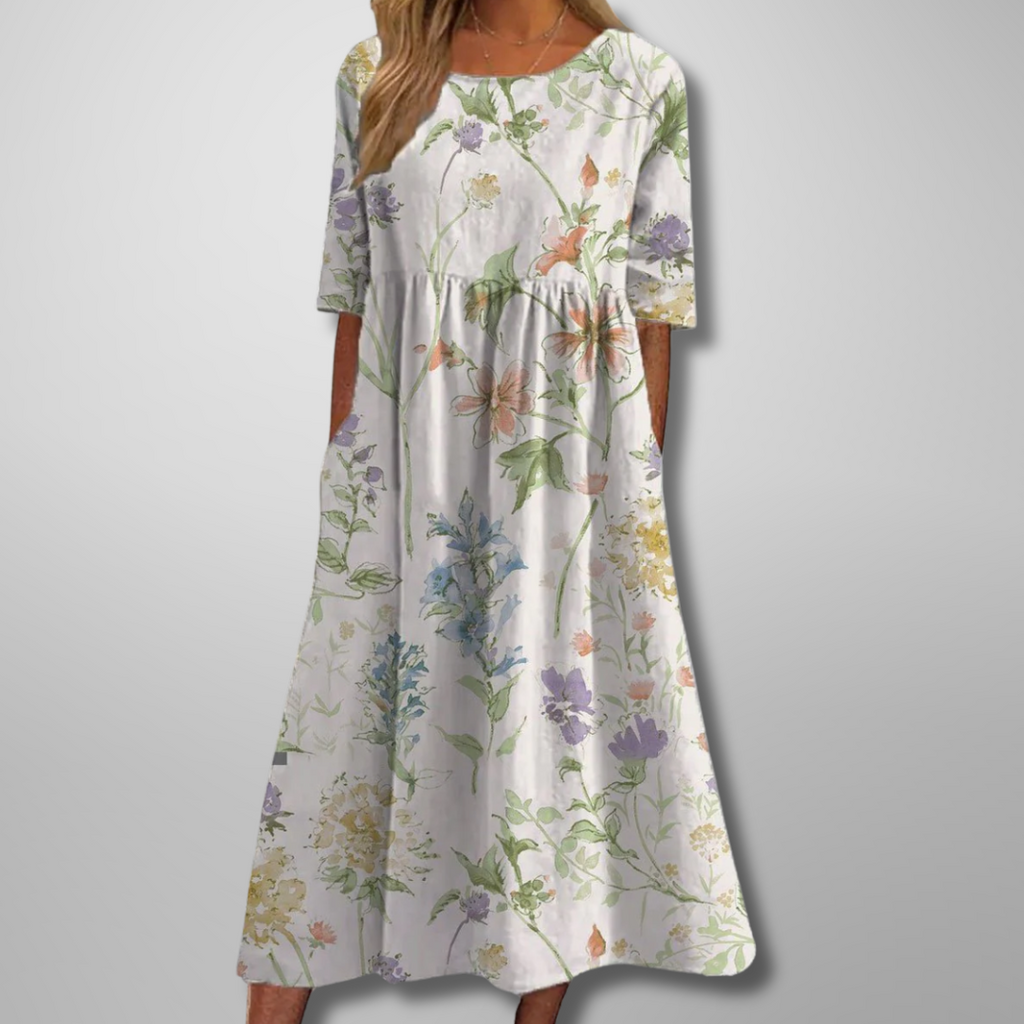 Maxine | Relaxed Floral Midi Dress