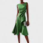 Rita | Draped Asymmetric Midi Dress