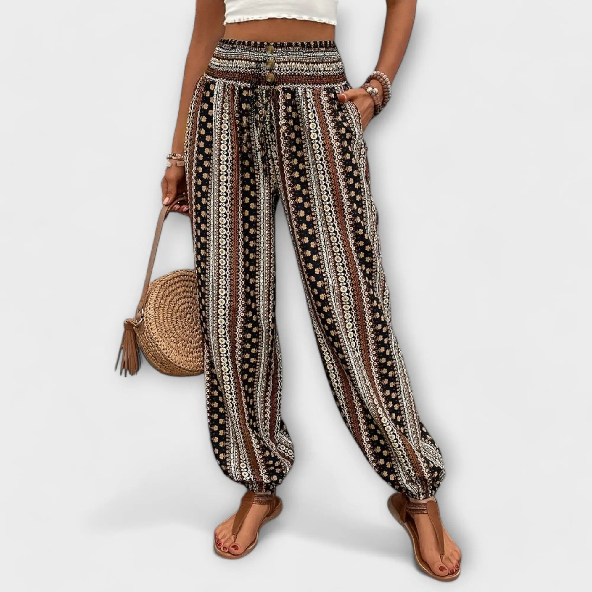 Reese | Ethno Wide-Leg Pants