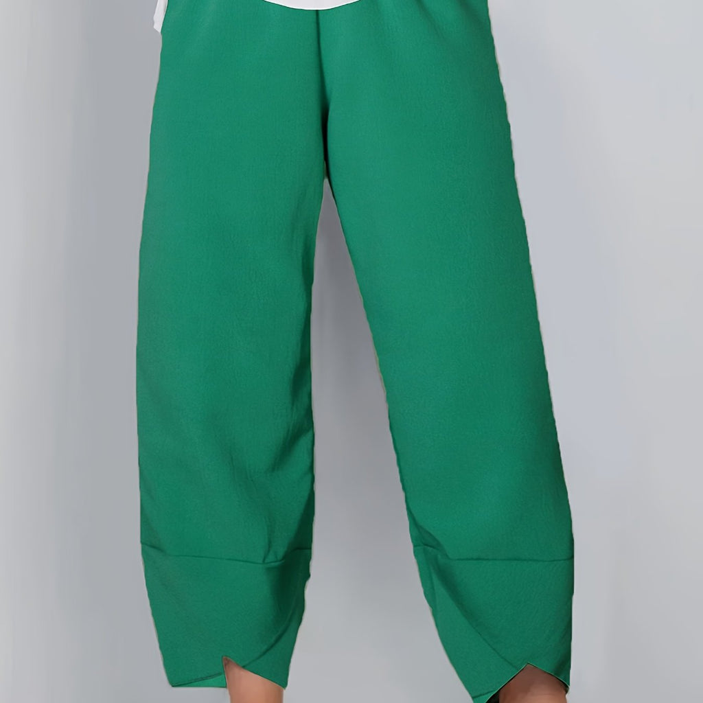 Cameron | Casual Elastic Waist Ankle Pants