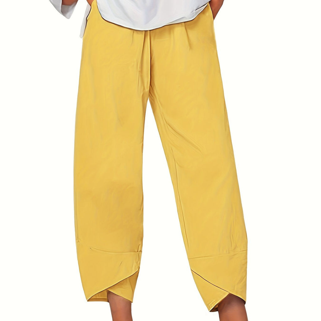 Cameron | Casual Elastic Waist Ankle Pants