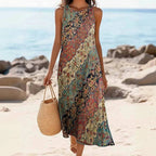 Elva | Ethnic Flow Midi Dress