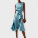 Rita | Draped Asymmetric Midi Dress